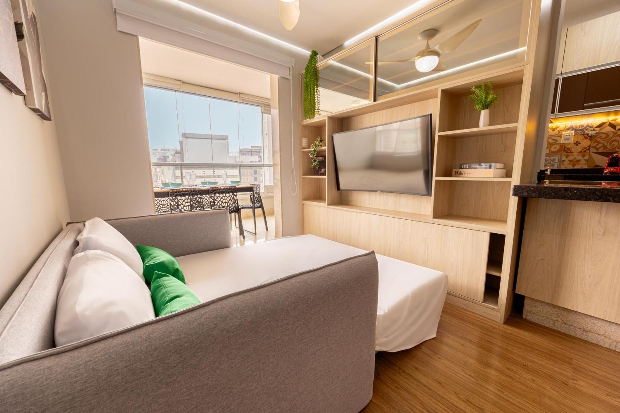 Apartamento Easy Star - Belo Apto C/ 2 Quartos, Vaga E Varanda Na Paulista - Np01i *